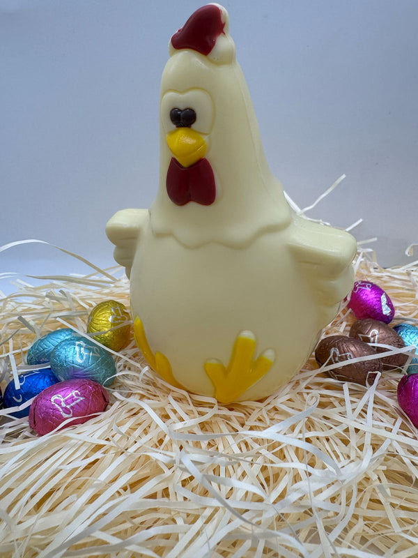 Helen’s Chocolate Aunty Chicken Hollow with Mini Eggs
