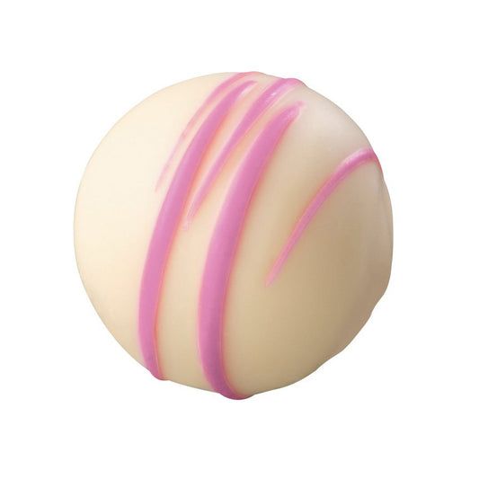 White Choc With Strawberry Flavored White Ganache