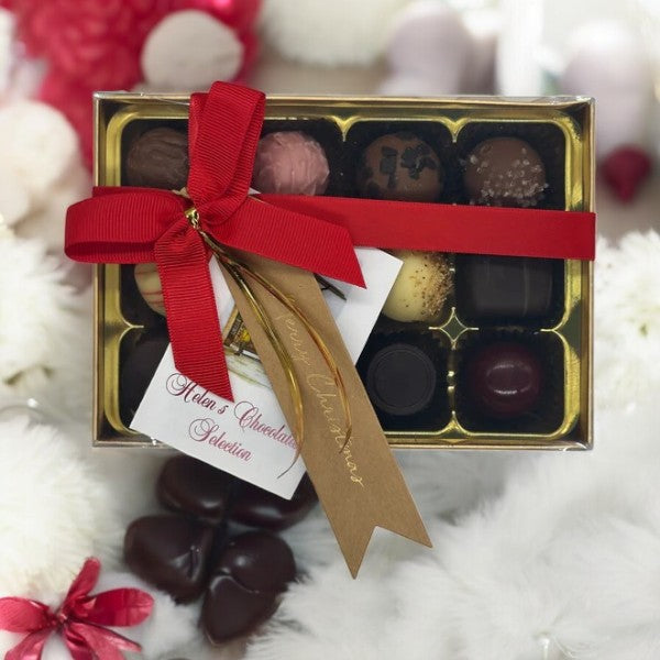 Helen's Luxury Gift Box Of Handmade Truffles And Chocolates12 Pcs